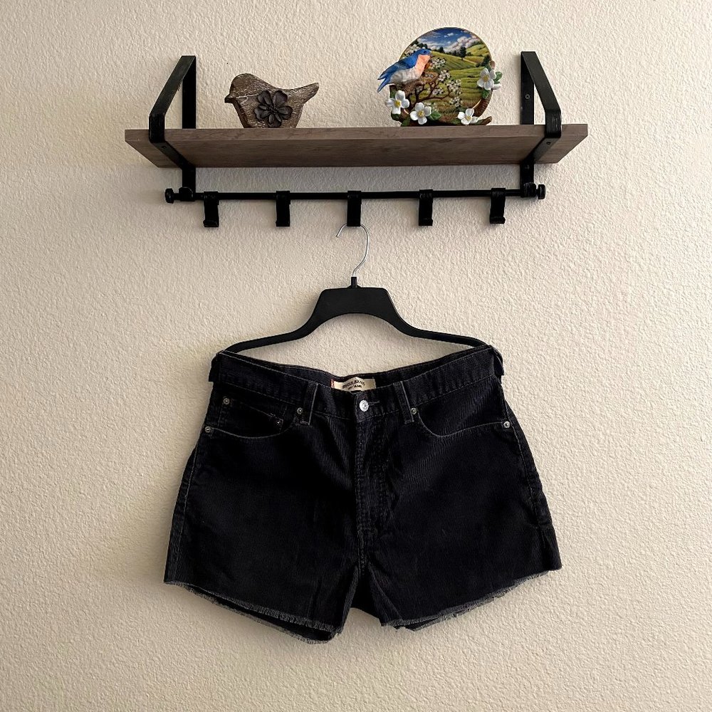 Levi's 505 Regular Fit Grey Corduroy Shorts